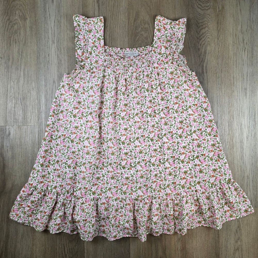 Hayden Los Angeles 100% Cotton Floral Mini Dress Size L
